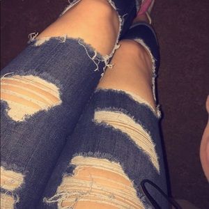 Hollister ripped jeans